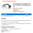 thumbnail image 2 of Spark Plug Wire Set - Compatible with 2017 - 2020 Ford F-250 Super Duty 6.2L V8 2018 2019, 2 of 2