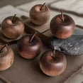 thumbnail image 6 of Apple Shaped Aromatherapy Diffuser Wood, Vintage Carved Wood Home Decor B1P, 6 of 7