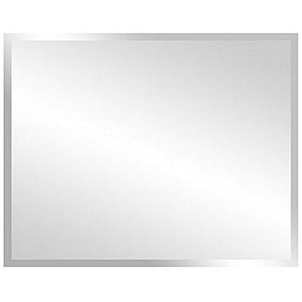 29 in. Rectangular Frameless Mirror