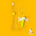 thumbnail image 4 of Pet Cat Teaser Wand Self Entertainment Elastic Rope Cat Toy With Feather Hanging Swing Toy, 4 of 8