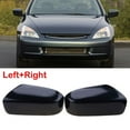 thumbnail image 2 of Fule for Honda for Accord 2003 2004 2005-2007 Door Side Mirror Cover Cap Gloss Black, 2 of 7