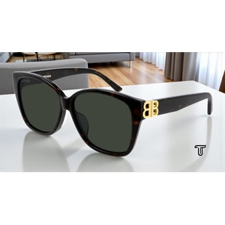 Sunglasses Balenciaga BB 0132 S- 002 Havana / Green Gold  display picture 1