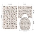 thumbnail image 3 of Shih Tzu Dog Bathroom Rugs Sets 3 Piece,Toilet Cover Set,Absorbent Non Slip Bathroom Mats Sets with U-Shaped Contour Rug Toilet Rug Set, 3 of 5