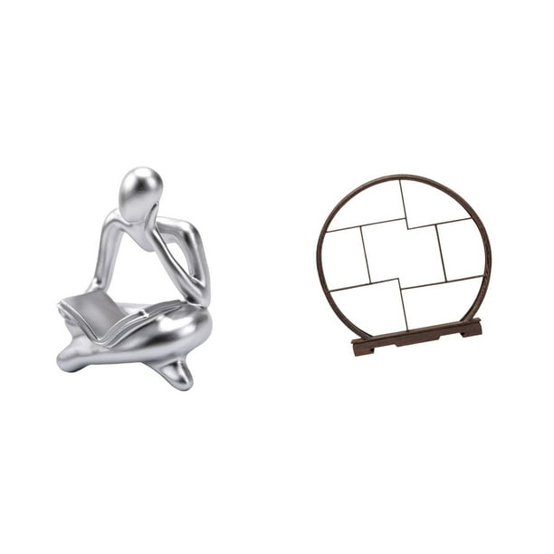 Estatua De Pensador Abstracto, Soporte De Exhibición Decorativo Para Mesa, Sala De Estar, Estantería De Oficina, Decoración Del Hogar, Organizador De Almacenamiento De Regalos, Estante De