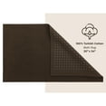 thumbnail image 4 of American Soft Linen, Silicone Backing Bath Rug, 100% Cotton 20x34 inches, Soft Absorbent Bath Mat Rugs, Brown, 4 of 6