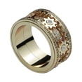thumbnail image 4 of Agite el mismo anillo giratorio para hombre con engranaje de estrella incrustado con diamantes CNC, anillo mecánico giratorio para pareja, 4 of 5