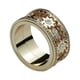 thumbnail image 3 of Agite el mismo anillo giratorio para hombre con engranaje de estrella incrustado con diamantes CNC, anillo mecánico giratorio para pareja, 3 of 5