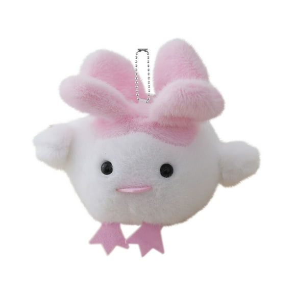 4.7 INCH Garlic Bird Bag Charm Plush Keychain, Cute Garlic Bird Cartoon Plushies Keyring for Kids Gift, Soft Stuffed Animals Pendant for Girls Boys, Back To School Backpack Decoration Charm