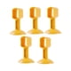 thumbnail image 2 of Riwesomey Tope de manija de puerta anticolisión de 5 piezas almohadilla de protección de bajo ruido ventosa gabinete hogar sala de estar Herramientas y ferretería Amarillo, 2 of 6
