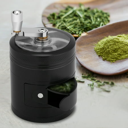 Kitchen Herb Spice Grinder,Manual Operated Zinc Alloy Herb & Spice Kitchen Grinder with Crank