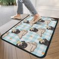 thumbnail image 4 of Pug with Crown Door Rugs,Washable Non Slip Door Mats Indoor,Decorative Door Mats,Entry Mat Indoor for Entrance,Bedroom,Kitchen,Bathroom,30"x17", 4 of 6