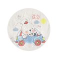 thumbnail image 2 of POGLIP 60 inch Round Beach Towel Blanket Bunny Rabbit in Car Kid Baby Celebration Auto Travel Circle Circular Towels Mat Tapestry Beach Throw, 2 of 2