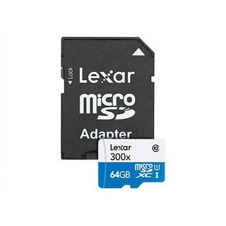 UPC: 0650590193950 | Lexar High Performance – Flash memory card – 64 GB – UHS Class 1 / Class10 – 300x – microSDXC UHS-I