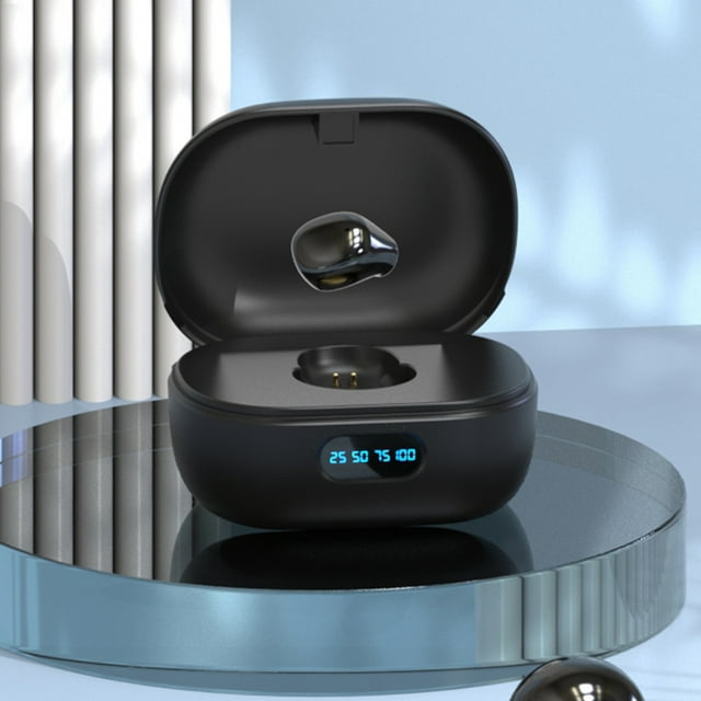 Birdeem Speakers Bluetooth Wireless, 5.2Mini-Small Wireless Bluetooth Headset with Led Digital Display Charging Box Monaural Version, High-Definition Sound Quality Suitable for Office/Sports