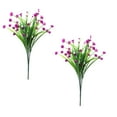 GEGnga Fake Plants Faux Plants Outdoor 2PC Artificial Flower Latex Real