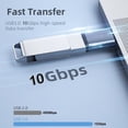 thumbnail image 6 of FVH USB-C USB 3.1 Type C Female to USB 3.0 A Female Data Adapter 10Gbps Data Power for Laptop Tablet Phone, 6 of 6