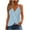 Light Blue, variant on Fanxing Purple Summer Tank Tops for Women Loose Fit Pleated Tunics S Flowy Flared V Neck Sleeveless Tops (Women's S-2XL)
