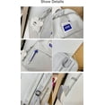 thumbnail image 5 of KOK-Preppy Backpack Smiley Face Cute Aesthetic Backpack with Plushies Double Layers Large Book Bags Laptop Backpack Supplies (Grey)-0516, 5 of 7