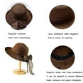 thumbnail image 3 of Sombrero de paja de verano con visera para mujer Sombrero de playa flácido Sombrero de ala ancha Sombreros de playa de verano para mujeres y niñas Marrón Sincero Producto electrónico, 3 of 4
