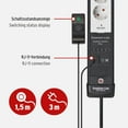 Brennenstuhl PremiumLine Comfort Switch Plus Power Strip 6Way (3 m