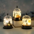 thumbnail image 3 of Halloween Lanterns with Hook, Vintage LED Candle Decorative Hanging Witch Pumpkin Castle Halloween Decorations for Home Indoor Outdoor, 3 of 4
