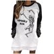 thumbnail image 1 of Vestido estampado de Halloween con cuello redondo, manga larga, cómodo, informal, a la moda para mujer Pompotops  hdfakjf3820, 1 of 5