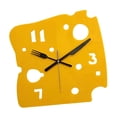 thumbnail image 2 of Reloj de queso minimalista nórdico de 27 cm x 27 cm, silencioso, de escritorio, de pared de acrílico. Amarillo, 2 of 9