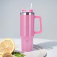 thumbnail image 4 of Frasco de vacío de viaje de acero inoxidable con taza de agua portátil de paja de 40oz para mujeres y hombres, 4 of 7