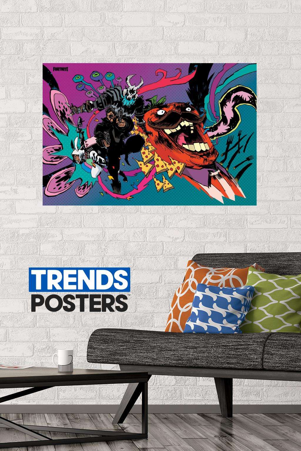 Fortnite - Jim Mahfood Pizza Wall Poster, 22.375" x 34"