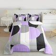 thumbnail image 2 of Castle Fairy Abstract Geometric 2Pcs Bedding Comforter Set for Women Men,Black Grey Purple Twin Comforter Sets,Vintage Aesthetic Breathable Bedding Set,Ultra Soft Home Decor, 2 of 8