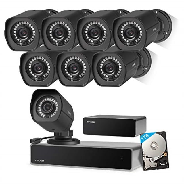 Zmodo ZS2008B1TB Full HD 8 Outdoor Video Surveillance Security