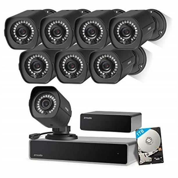 Zmodo ZS2008B1TB Full HD 8 Outdoor Video Surveillance Security