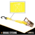 thumbnail image 5 of 1" x 20' Ratchet Strap w/ S-Hooks (Yellow) - 4 Pack, 5 of 7