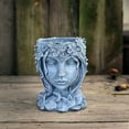 thumbnail image 2 of Darzheoy Head Planter Face Flower Pot Goddess Statue Planter Decorative Girl Portrait Planter Indoor Outdoor Girl Face Flower Vase Container Planter, 2 of 5