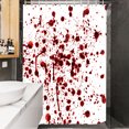 thumbnail image 1 of TIMIFIS Décorations d'Halloween Rideau de Douche d'Halloween Ambiance d'Horreur d'Halloween Impression Décorative Rideau de Douche Imperméable, 1 of 2