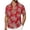 Wine, variant on Antqov Hawaiian Shirt for Men, Short Sleeve Button Down Shirts Fashion Printed Lapel Loose Fitting Tops, Summer Vacation Casual Comfy Lightweight Beach Shirts, S-5XL