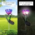 AGXAP Artificial flowers Solar Lights Outdoor Decorative Flower Garden