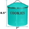 thumbnail image 3 of Blue Donuts Tin, Turquoise Cookie Jar, 3 of 7