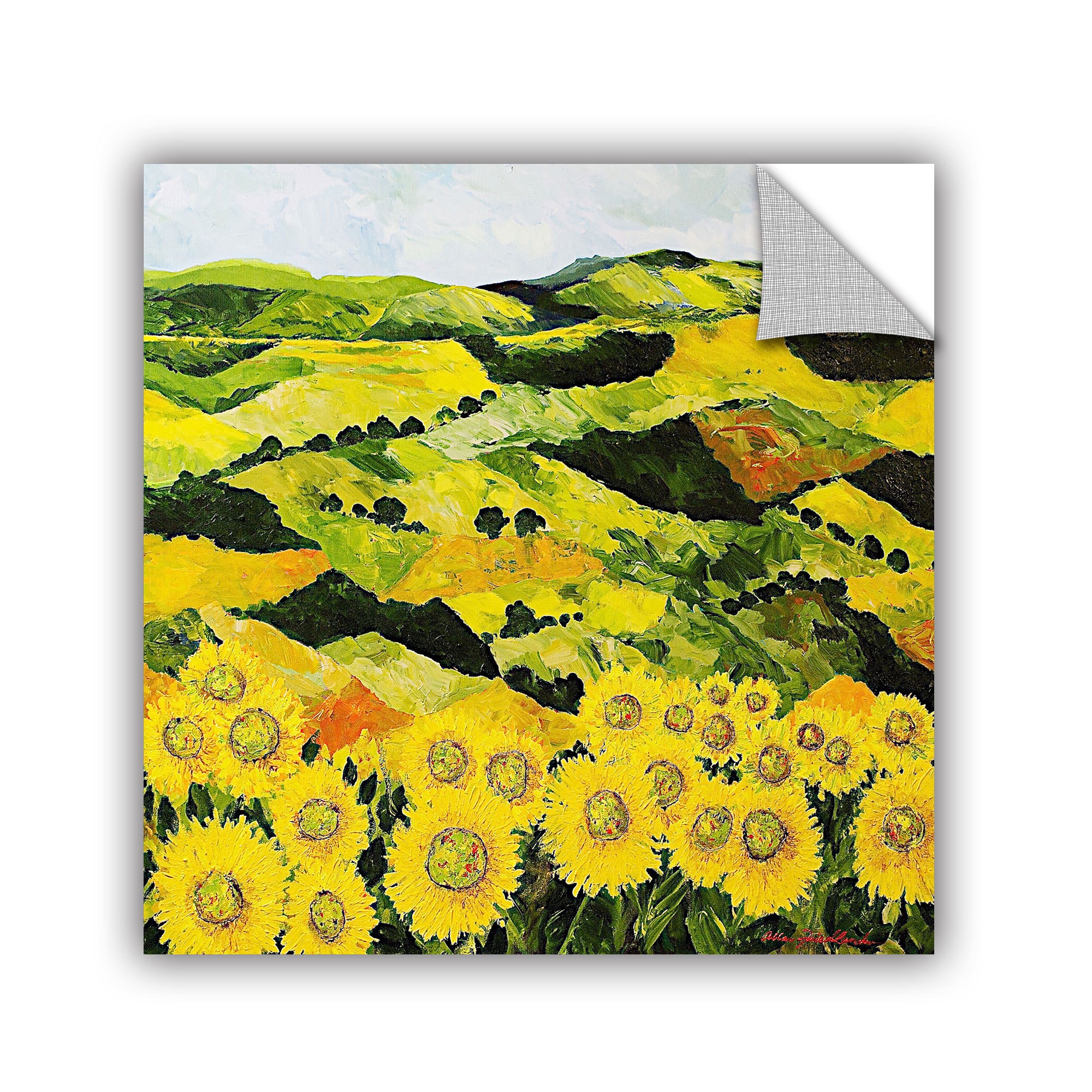 ArtAppealz Allan Friedlander "Sunflowers And Sunshine" Removable Wall Art