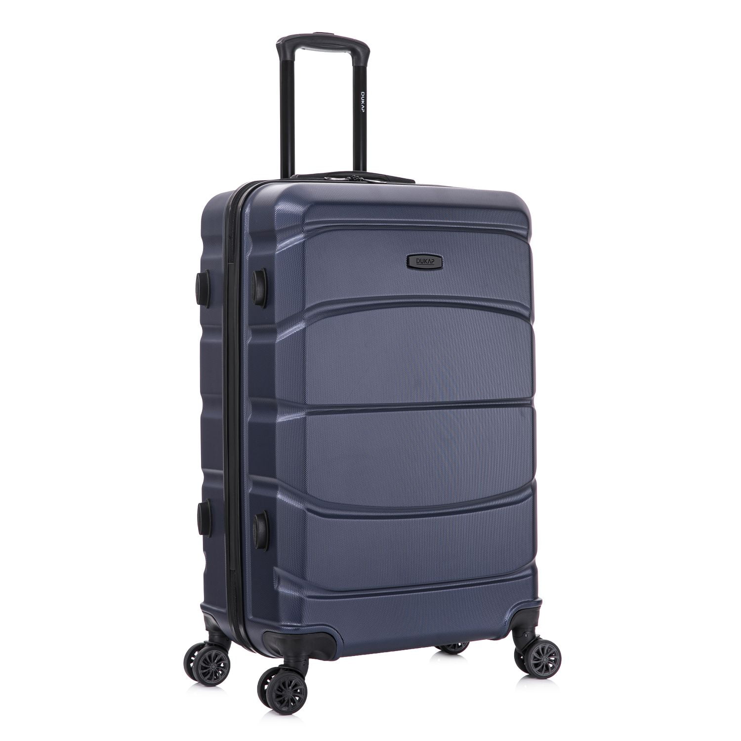 DUKAP SENSE 28" Hardside Lightweight Checked Luggage with Spinner Wheels, Handle and Trolley, Blue