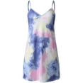 thumbnail image 4 of Viikei Sleeveless Dress Summer Dresses for Women Plus Size Dresses Clearance Tie-Dye Gradient Sleeveless Adjustable Strappy Summer Beach Swing Dress, 4 of 6