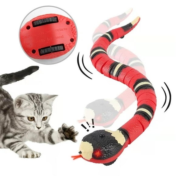 Pet Cat Interactive Toys Simulation Smart Sensing Snake Toy, Moving Electric Tricky Snake Toys