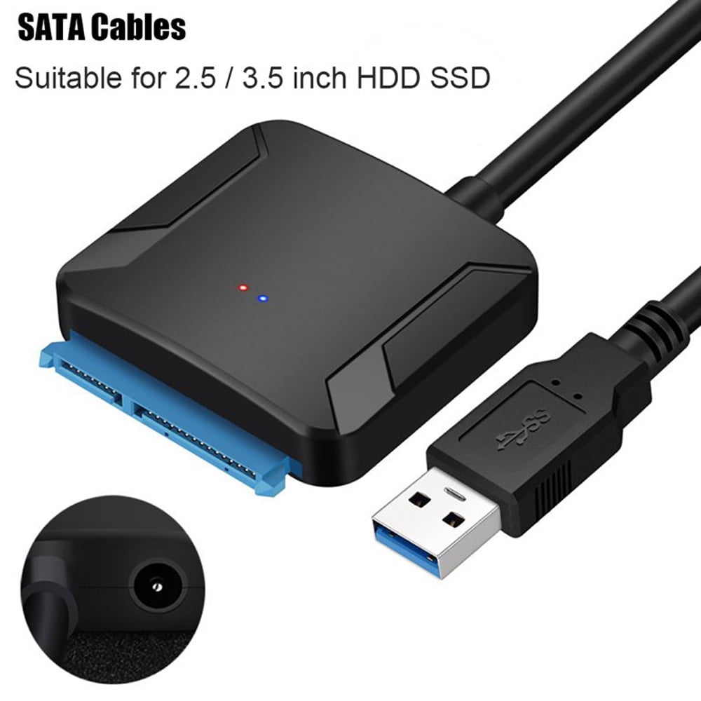 2.5/3.5 inch HDD SSD SATA HDD to USB 3.0 connector Converter Cable Adapter with 12V Power Driver