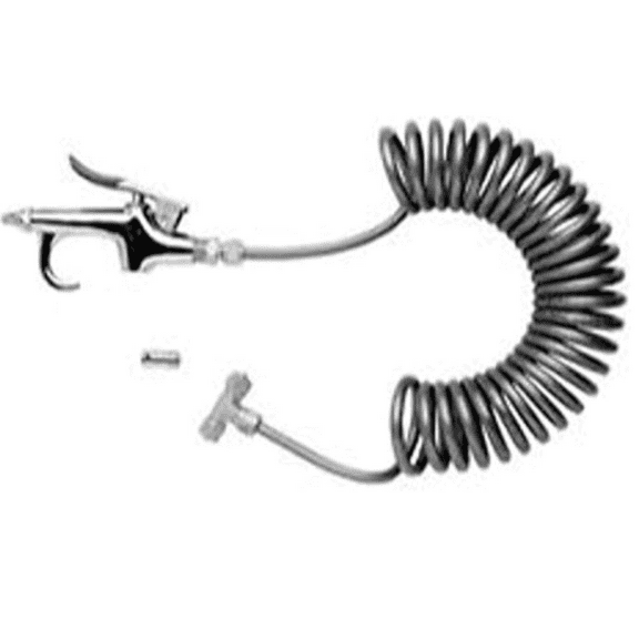 Carrand 63050 Air Seat Blow Gun Kit, 12ft Nylon Hose for Heavy Duty Trucks