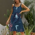thumbnail image 3 of Ladies' Summer Dress Beach Sleeveless Ocean Cute Mermaid T-shirt Vest Sun Skirt, 3 of 8