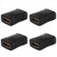 thumbnail image 1 of 4X Acoplador del Adaptador del Cambiador del GÉNero de la Hembra de F / F para El Hdtv, 1 of 5