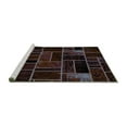 thumbnail image 2 of Ahgly Company Machine Washable Indoor Rectangle Abstract Turquoise Blue Modern Area Rugs, 2' x 5', 2 of 4