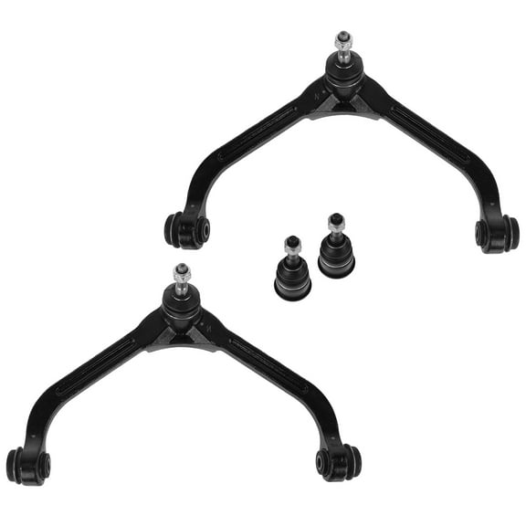 TRQ Upper Control Arm & Lower Ball Joint 4 pc Kit for 02-04 Jeep Liberty New PSA56266