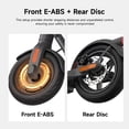 thumbnail image 2 of Navee V40i Foldable Electric Scooter for Adults 700W 19.9MPH 25Miles Turning Light - Black, 2 of 9