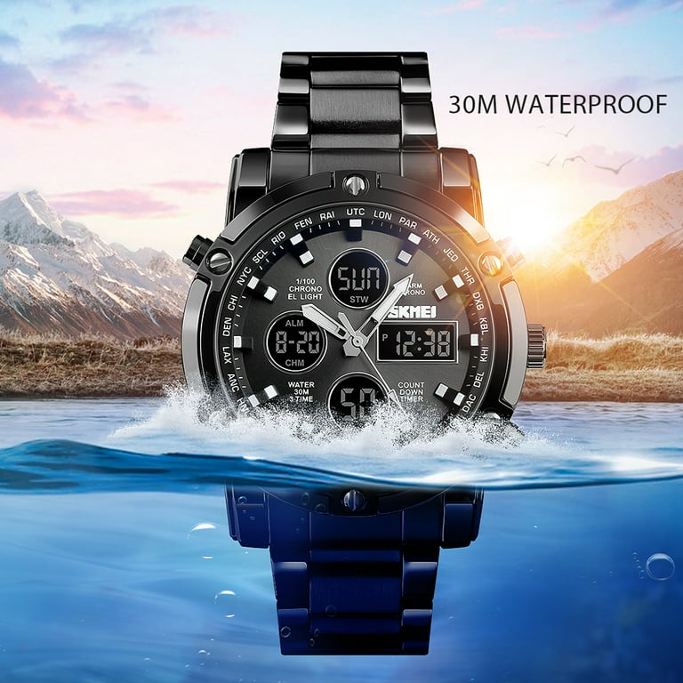 Skmei 1758 multifunctional led digital display luminous silicone strap electronic watch(black white) - Horloges kopen? | Korting tot 72 Skmei 1758 multifunctional led digital display luminous silicone strap electronic watch(black white) - Horloges kopen? | Korting tot 72
